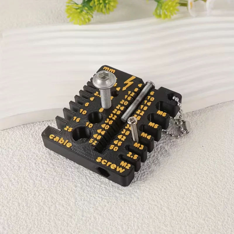 NEW Wire Gauge Screw Measuring Tool Thickness Gauge Standard Double-Sided Ruler Portable Multifunctional Size Gauge