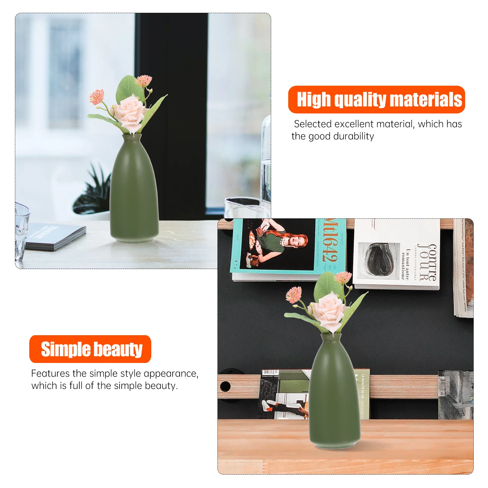 

Beautiful Vase Creative Decor Aesthetic Elegant Fashionable Floral Flower for Arrangement Household Artistic