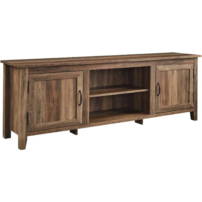 

Ashbury Coastal Style Grooved Door TV Stand for TVs up to 80 Inches, 70 Inch, Rustic Oak