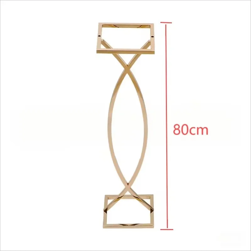 6/10pcs Metal ornaments Wedding scene ornaments Foreign trade export floral decoration display stand electroplated gold