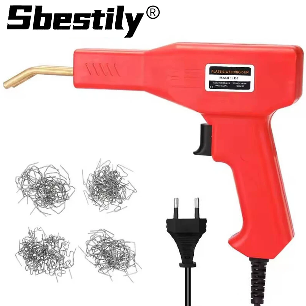 Plastic Welder Welding Machine Car Bumper Soldering Gun With 200 Nails  For Bumper/Kayak/Plastic Product Repairs