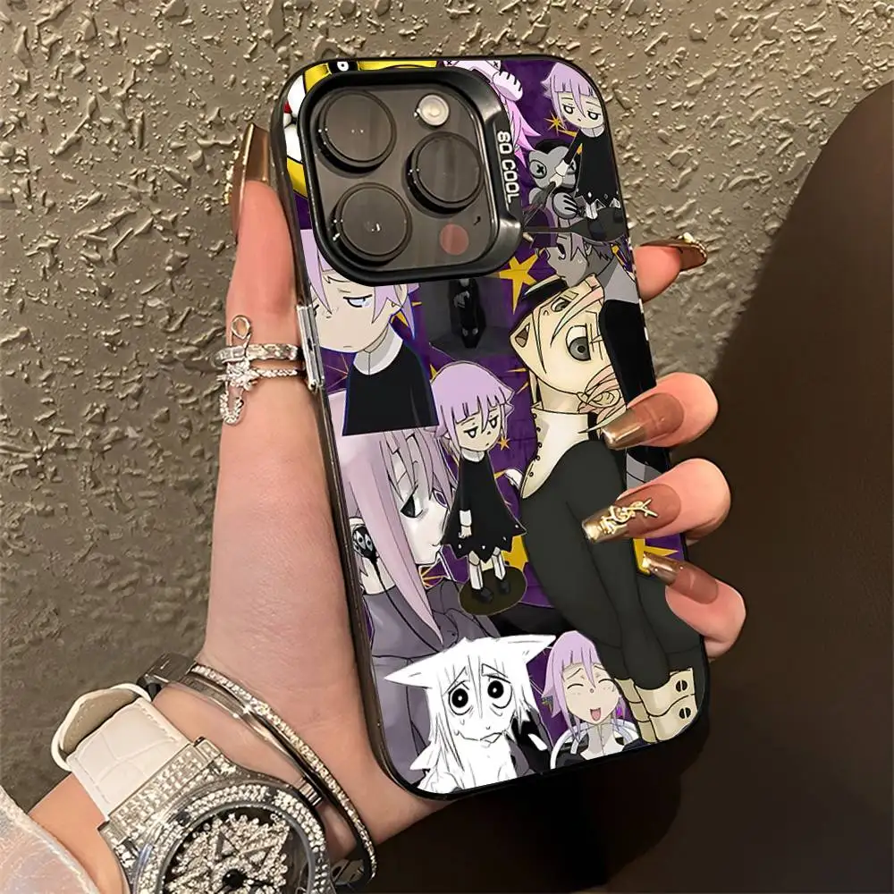 Crona Soul Eater Phone Case For iPhone 16,15,14,13,12,11,Pro,Max,Plus,Mini,XS,SE Anti Fall Black Matte Hard Bumper