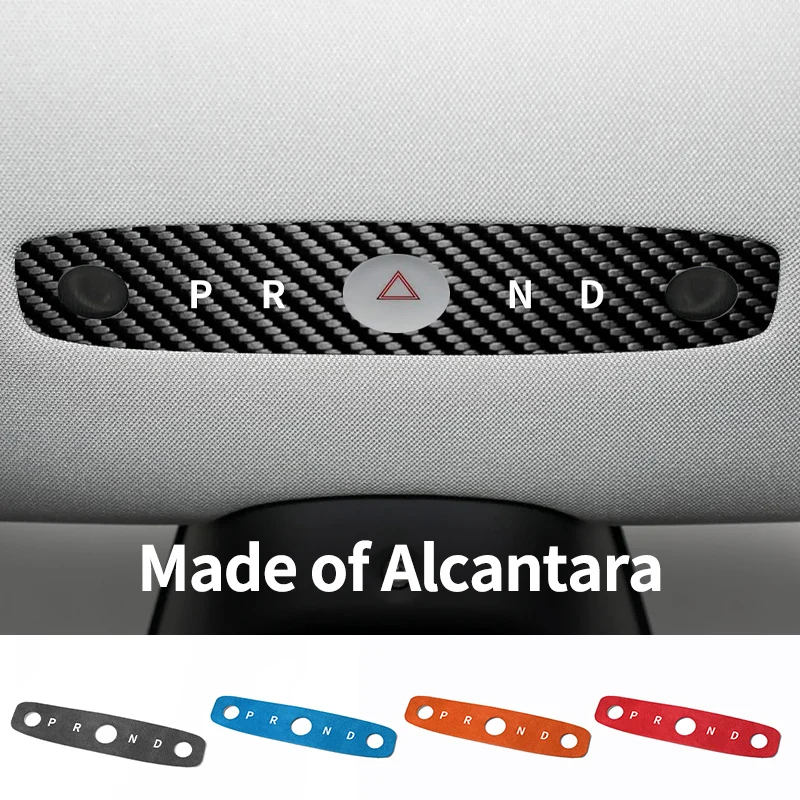 

For Tesla Model 3 (2023-) / Model Y (2025-) Car Reading Light Panel Trim Sticker Anti Scratch Carbon Fiber Interior Accessories