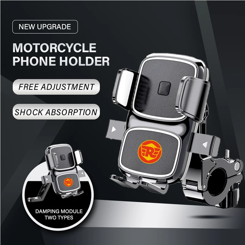 360° Rotatable Motorcycle Phone Holder for Royal Enfield Bullet Meteor Classic 350 500 Interceptor upgrade GPS Stand Bracket