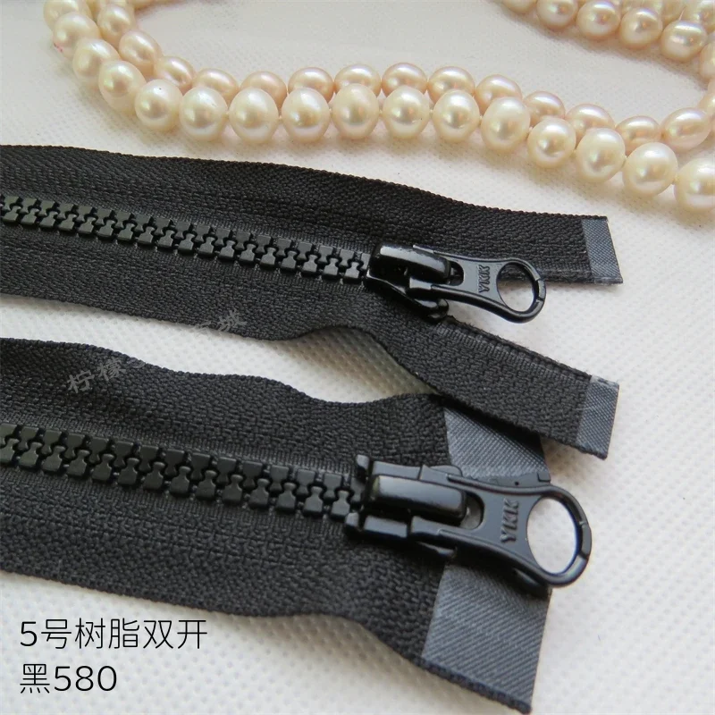 

2pcs YKK5 Resin Double Zipper 40-130cmCouture Materiel Accessoires Couture Fermeture Éclair Pour Couture Accesorios De Costura