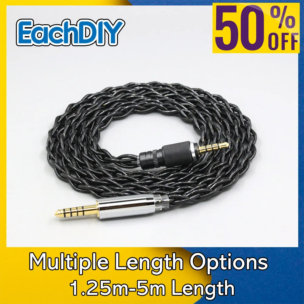 

99% Pure Silver Palladium Graphene Floating Gold Cable For Sony MDR-M1 MDR-MV1 MDR-M1ST Headphones 8773