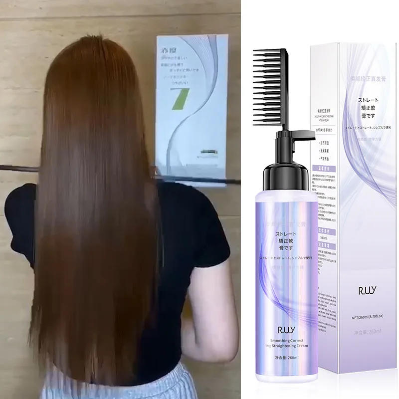 

One Comb Straight 1 pcs 260ml Softening and Correcting Hair Straightening Cream Household Softener Hair Dye Cream