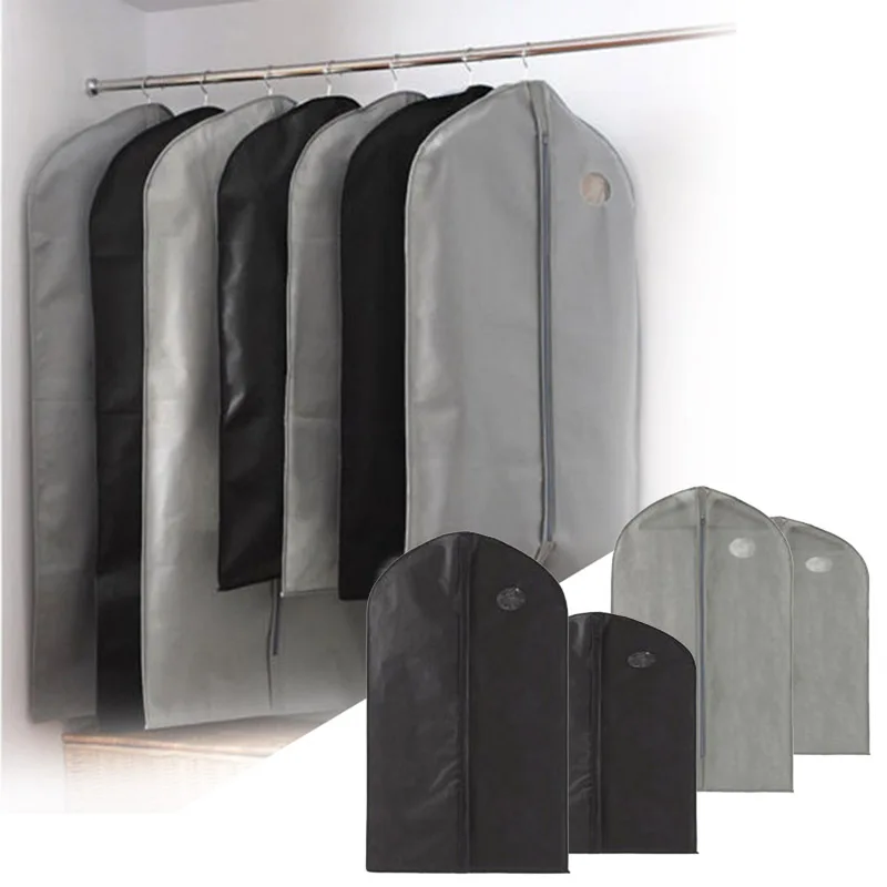 

1pc Dust Cover For Clothes Travel Clothing Storage Bag Breathable Garment Dress Suit Clothes Coat Cover Protector