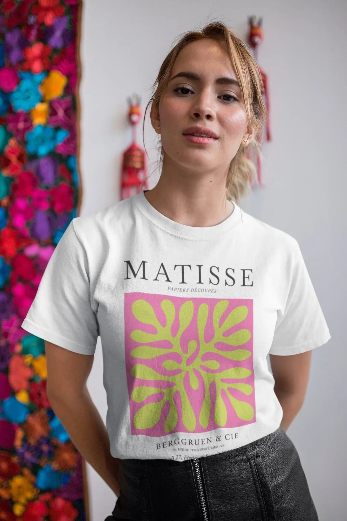 Henri Matisse T Shirt Orange Cutouts Print Pop Art S For Her Retro Tumblr Aesthetic Clothing