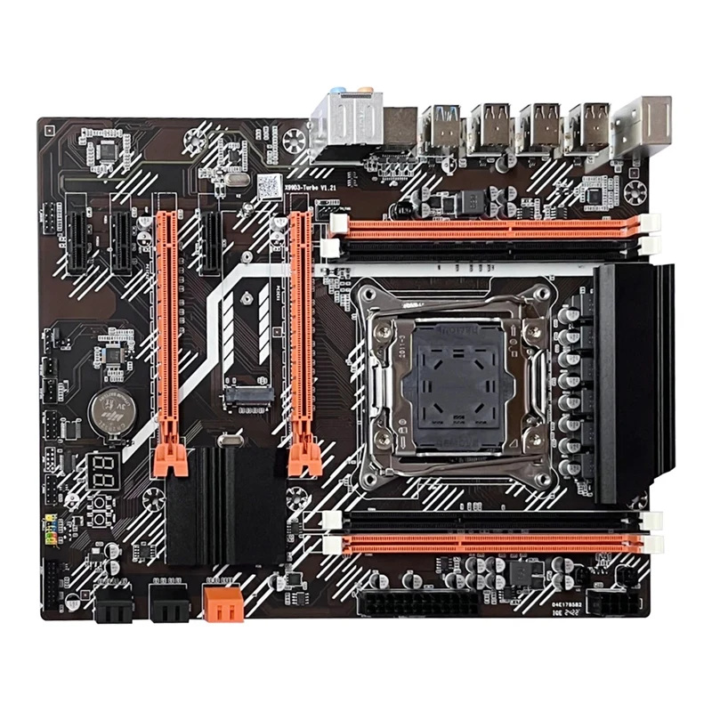 1 Set X99T Motherboard +SATA Cable+Baffle LGA2011 V3 M.2 NVME NGFF Support DDR3 4X16G Support E5 2666 E5 2673 E5 2678 V3 CPU