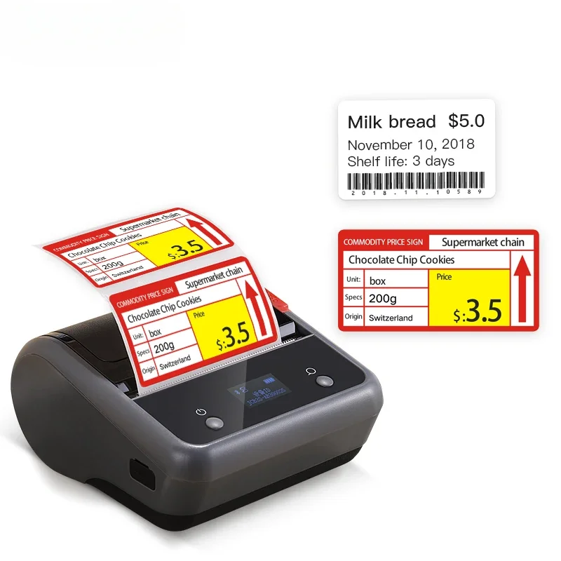 Niimbot B3S office commercial waterproof portable thermal receipt label printer for barcode logo excel batch printing