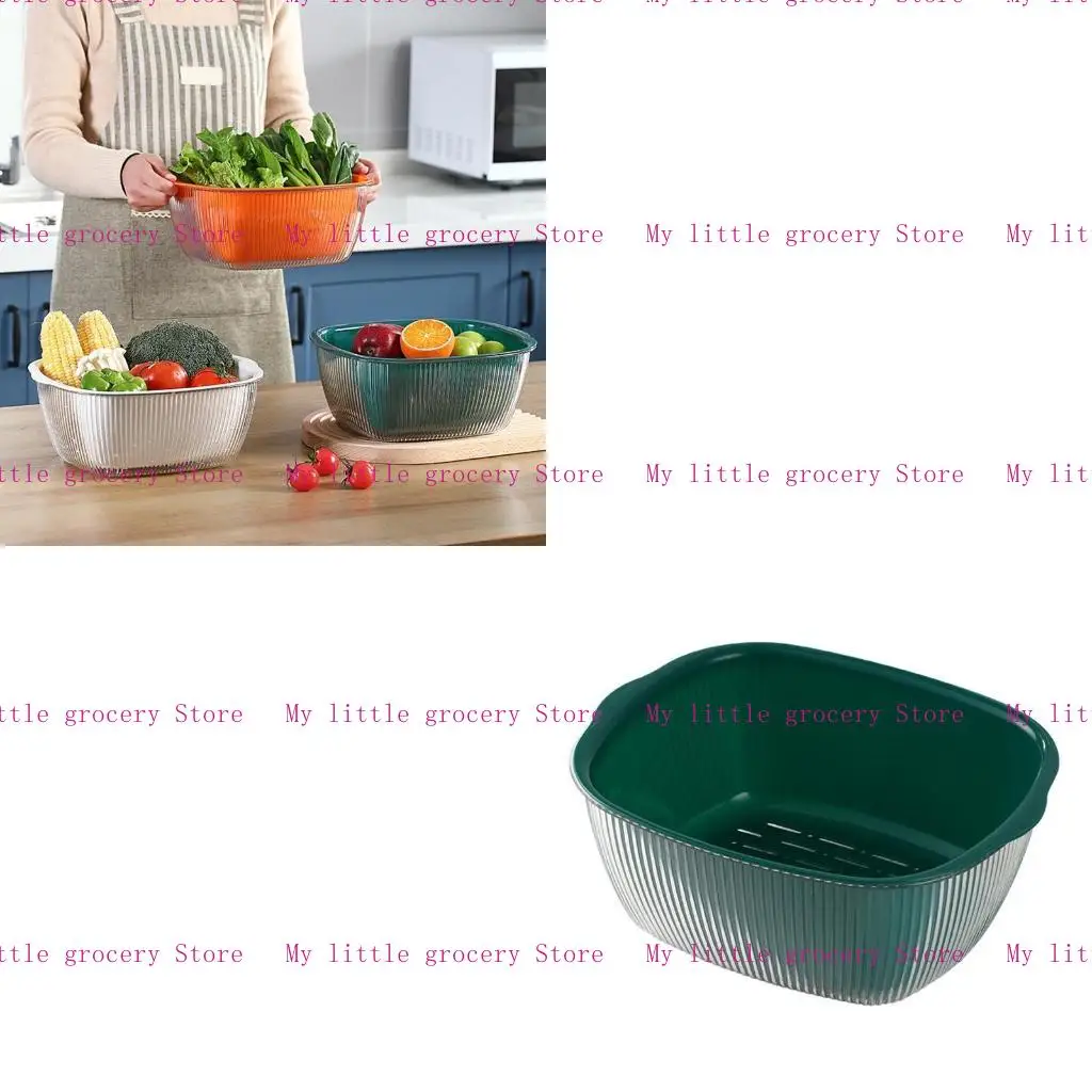 

D5BD Household Fruit Basket Colander Vegetable Drain Basket Durable