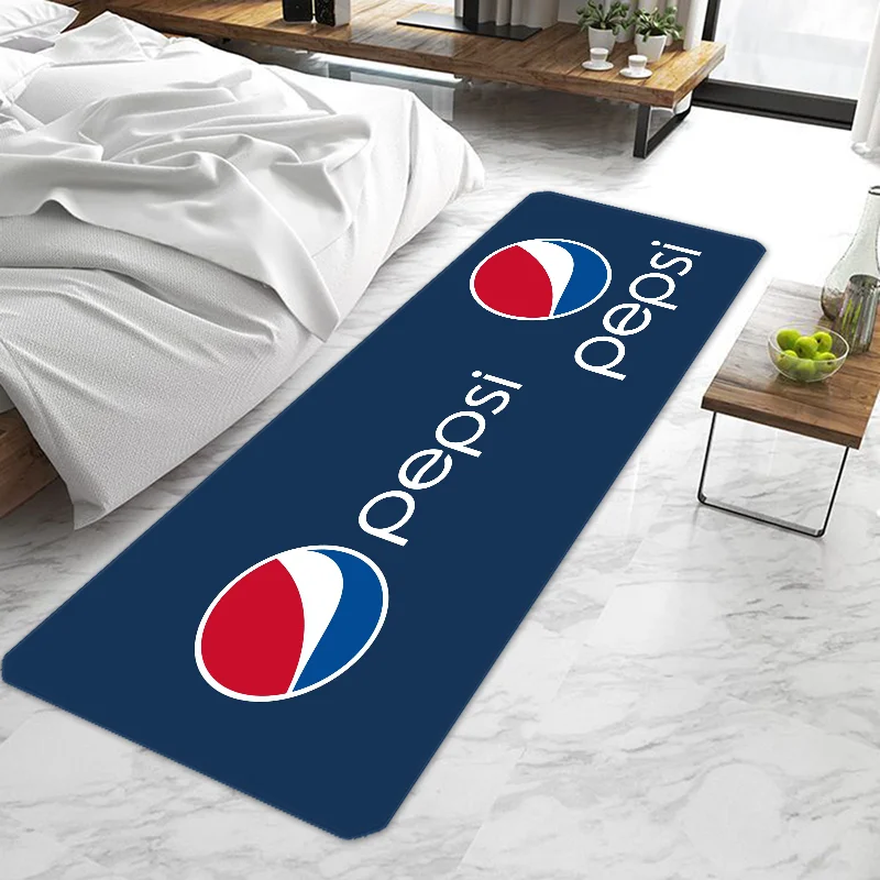 

P-Pepsi Door Mat Entrance Doormat Non-slip Washable Kitchen Carpet Living Room Hallway Rugs Door Mats Bathroom Bath