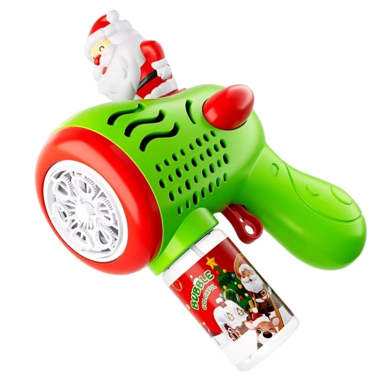 Súng thổi bong bóng đồ chơi tự động hình ông già Noel cho trẻ mới biết đi Bữa tiệc trẻ 15UB