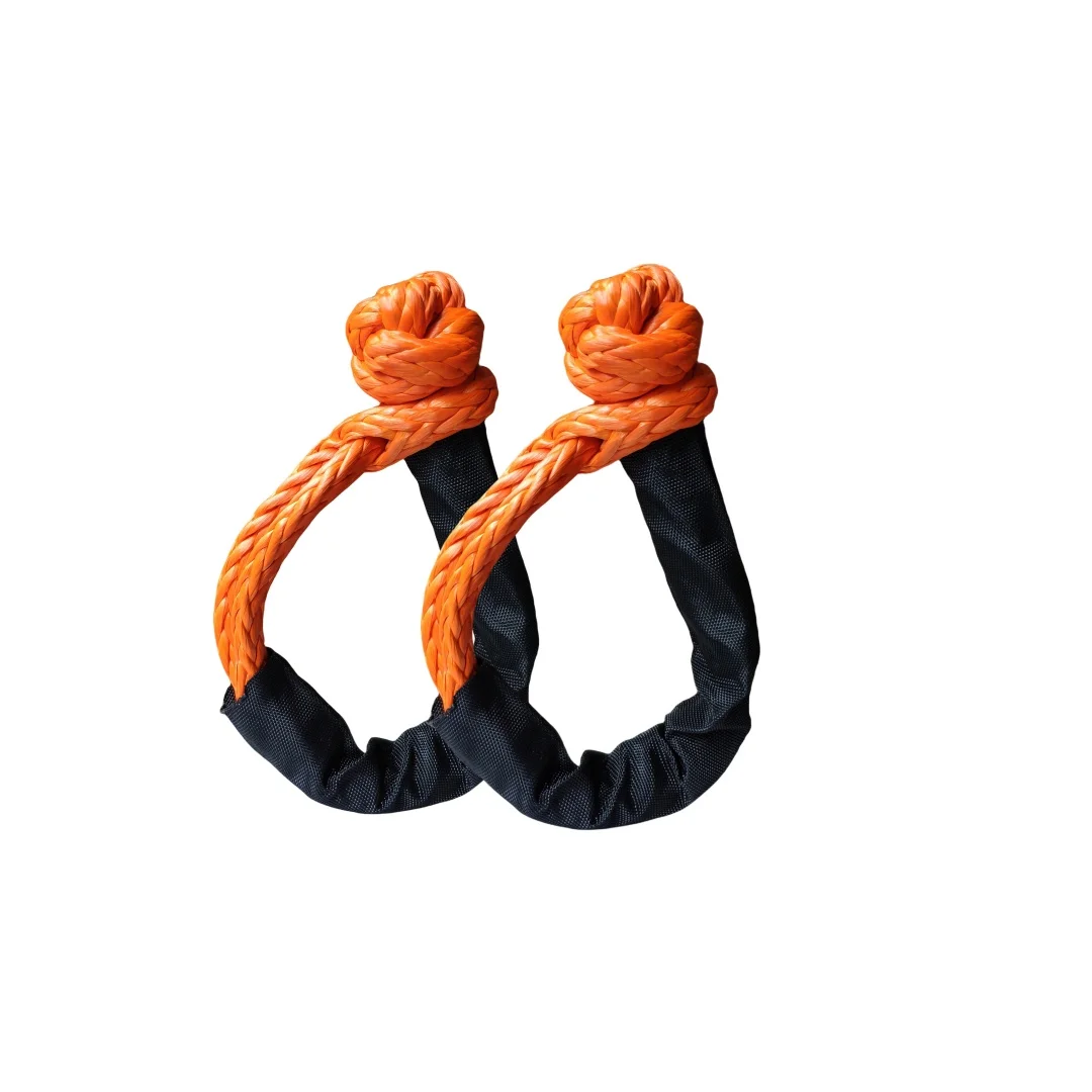 9m12 Tons Heavy Duty Car Recovery Tow Strap Towing Rope With 2PCS  17T Soft shackle And Bag  Synthetic Hug A Tree Spinne