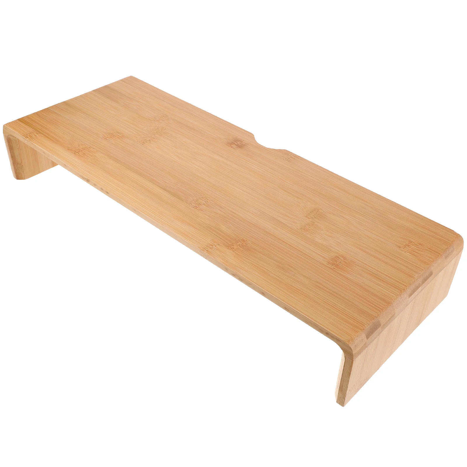 

Bamboo Monitor Stand 8cm Heightening Rack for Office Desk Computer Screen Risers Laptop Stand Desktop Monitor Storage