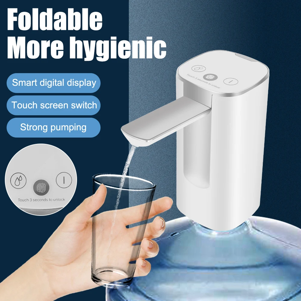 Smart Display Falt finger abdruck elektrische Wasser absorber Knopf Spender Touch Control Wasser