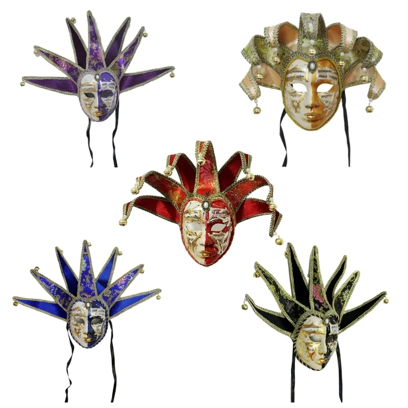 Masquerade Mask Halloween Full Face Mask Masquerade Full Face Mask Costume Accsessory for Halloween Carnivals Party