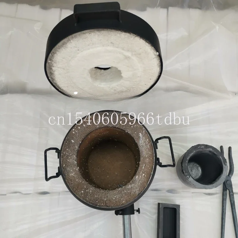 Foundry Clay Graphite  1300°C Melting Casting Refining Metal Crucible Furnace 6Kg Melting Furnace Kit