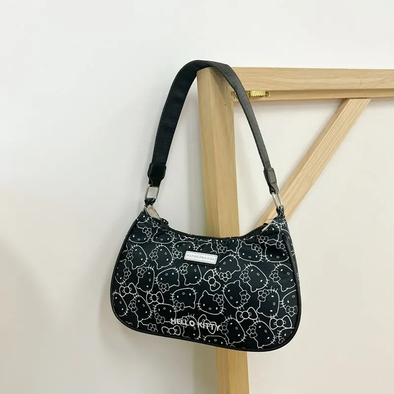 Sanurgente Hellokitty-Sac messager imprimé à une épaule pour filles, sac sous les bras, tendance, assressenti, Kt Cat SR, senior, nouveau, 2024