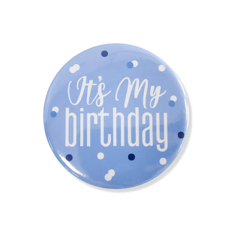 New Happy Birthday Theme Emblem Birthday Party Children\'s Adult Clothing Decoration Badge Birthday Party Decoration Souvenir