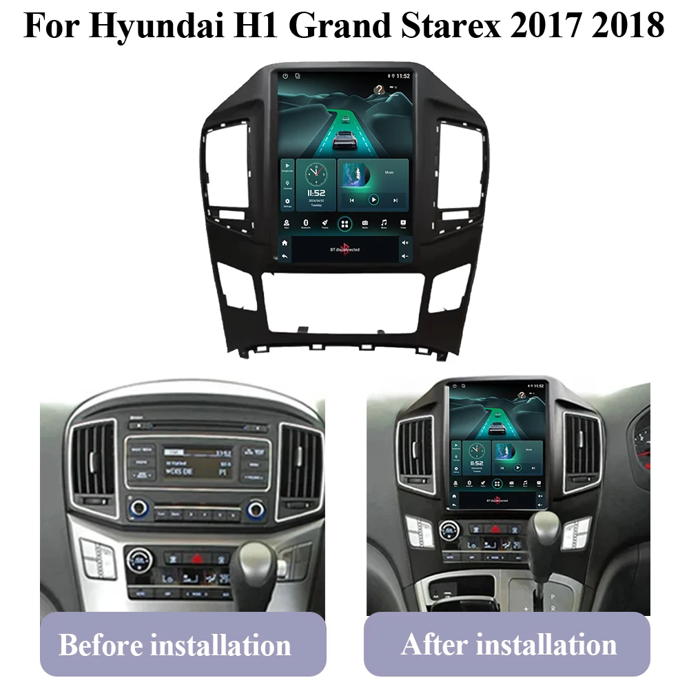 Car Radio Android auto For Hyundai H1 Grand Starex 2017 2018 Stereo Head Unit Multimedia Player GPS  5G Wifi Navigation HDR 2din