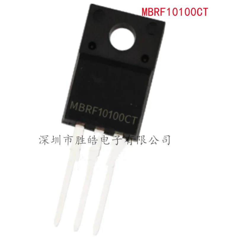 

(10PCS) NEW MBRF10100CT MBRF10100 B10100G 10A100V Schottky Diode Straight TO-220F Integrated Circuit