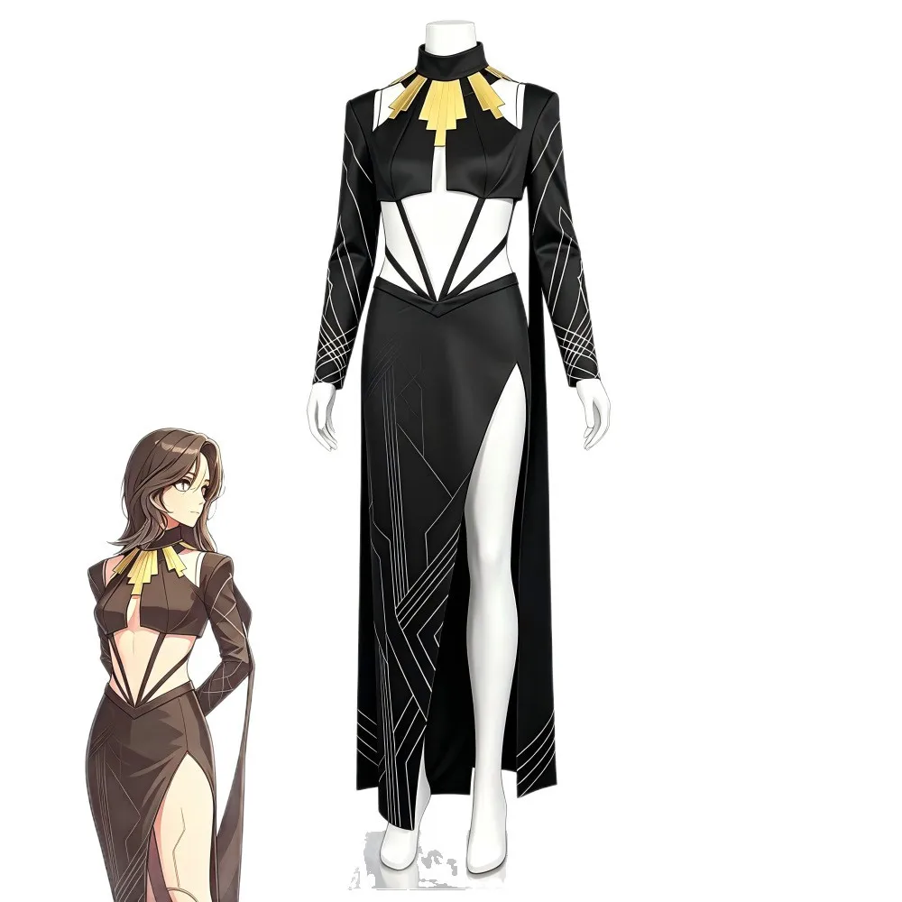 Game Clair Obscur Cosplay Lune Dresses Clothing Women Party Disguise Roleplay Female Halloween Costume Carnival Outfits Suits