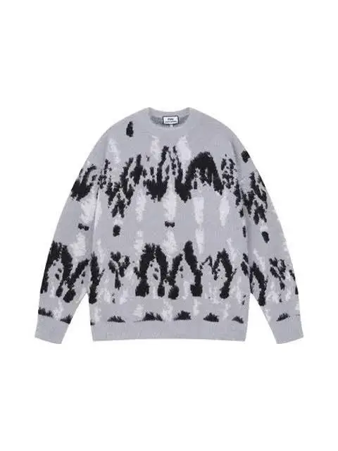 سترة فضفاضة أمريكية مصبوغة بألوان متباينة من الفرو المزيف كاجوال ناعمة كسول علوية للرجال والنساء