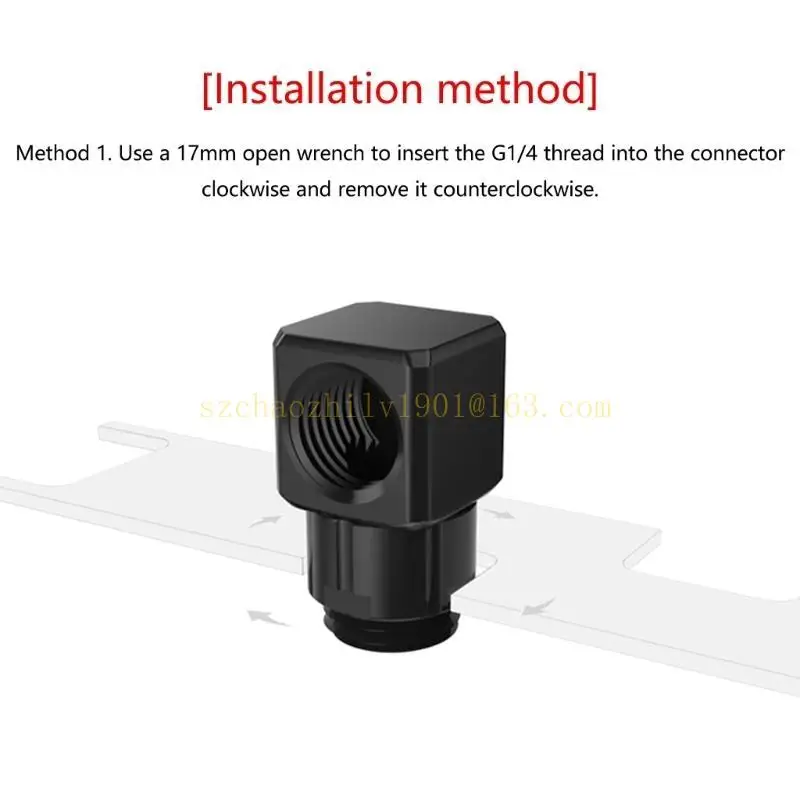 62KA GXZWT-D90 360 градусов Вращающаяся водяной охлаждение тепловая диссипационная адаптер разъемы