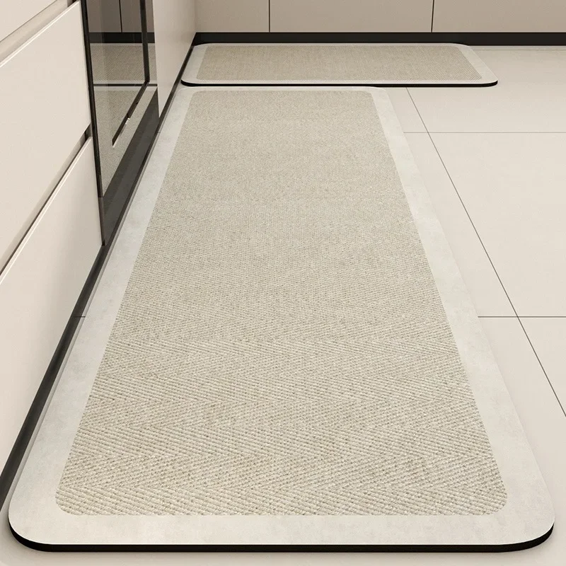 

Kitchen Floor Mat Absorbent Quick-drying Oil-absorbing Carpet Diatom Mud Non-slip Soft Foot Mats Long Strip Home Decoration Rug