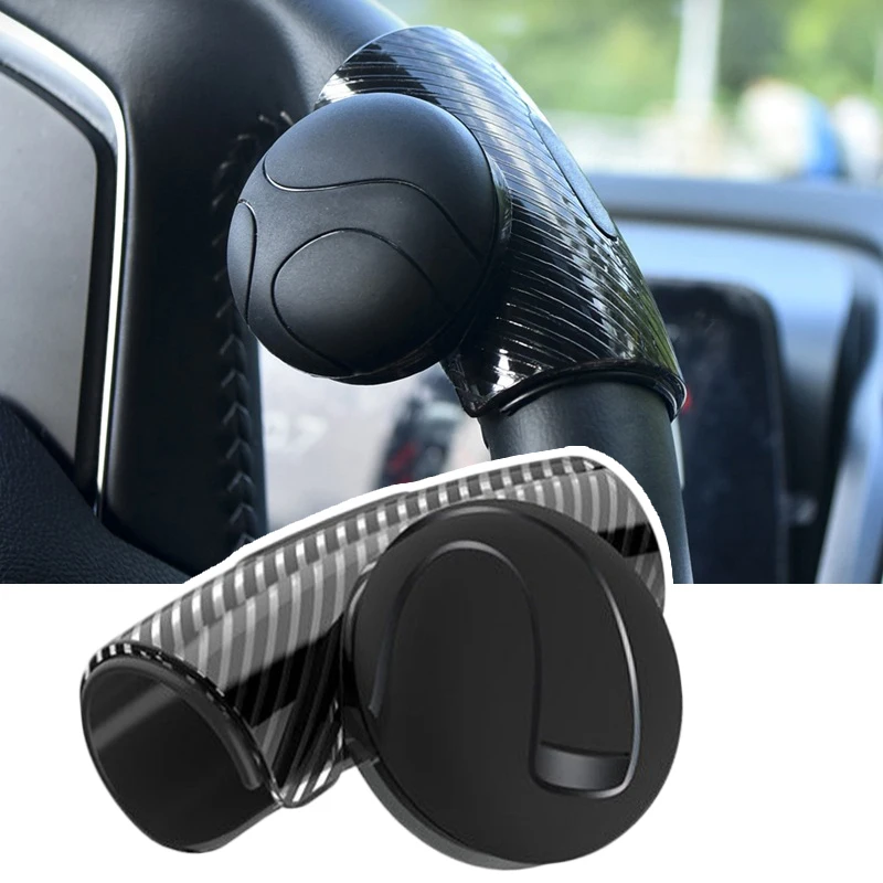 360 °   Reforzador de volante de coche, perilla giratoria para volante, mango eléctrico de rotación, bola a presión, accesorios universales