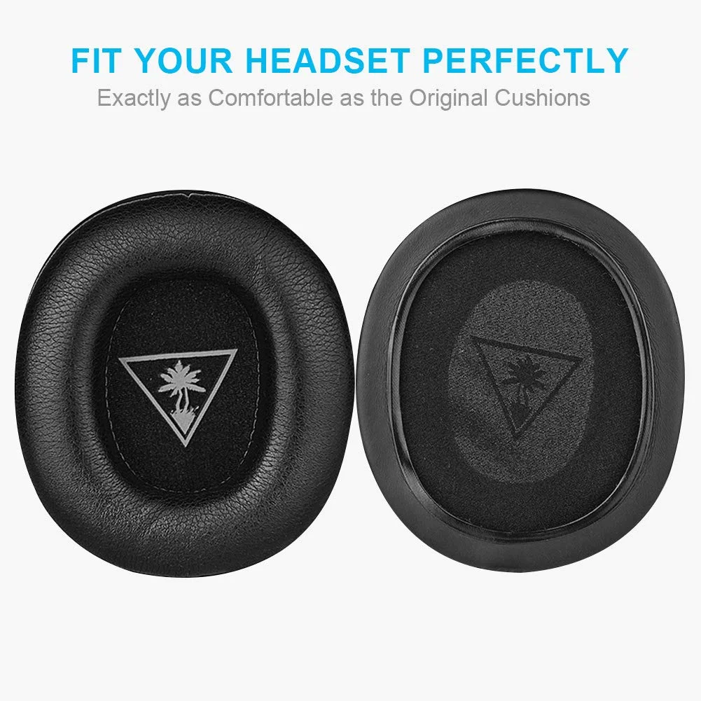 1 زوج استبدال بطانة للأذن وسادات الأذن ل Turtle Beach Ear Force EarForce Recon 50 60P 320 XO7 XO 7 سبعة الشبح 500P 450 سماعات