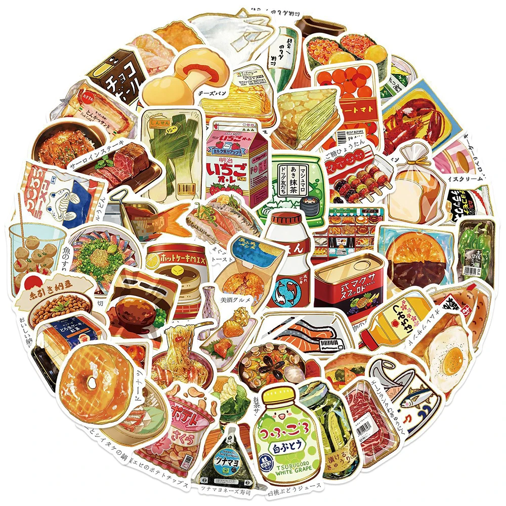 10/30/56 unidades de pegatinas - Food In Japanese Snacks reseña y precio