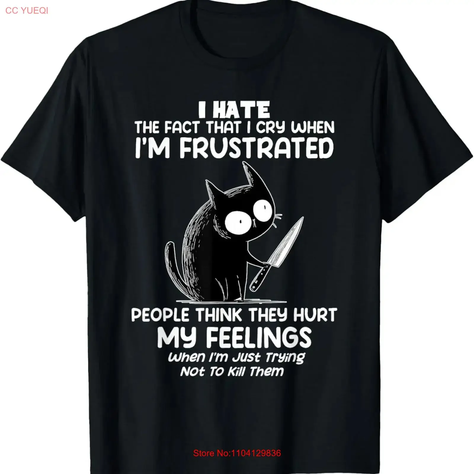 Cat I Hate That Cry When Am Frustrated T Shirt vintage Washed Stylish Casual Soft designer clothes graphic streetwear Slightly