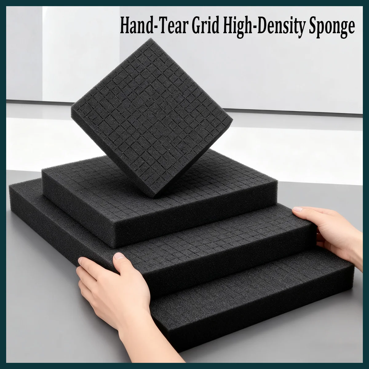 

Pick Apart Foam (Hand-Tear Grid High-Density Sponge) | Pre-Cut/Pick Pluck Sponge for Toolbox/Hard Flight Case, Tool Organizer