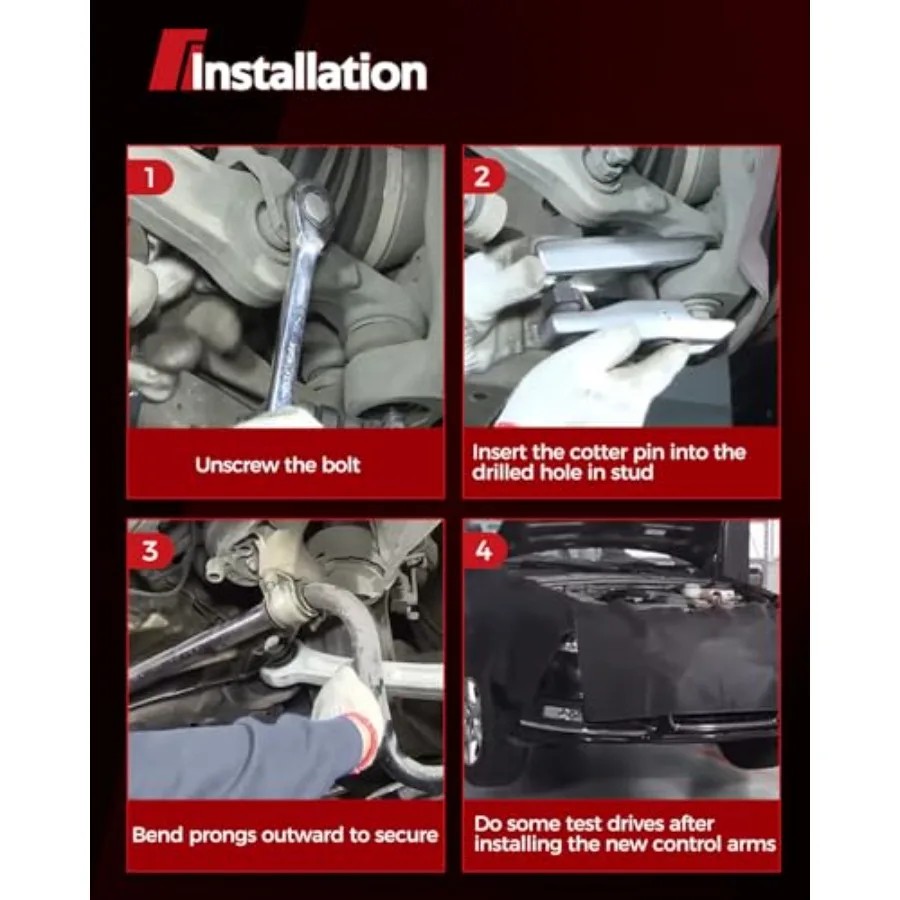 أذرع التحكم الأمامية السفلية اليسرى اليمنى مع مجموعة تعليق وصلة كروية لاستبدال 0512 فورد إسكيب مازدا تحية ميركوري مارين #3