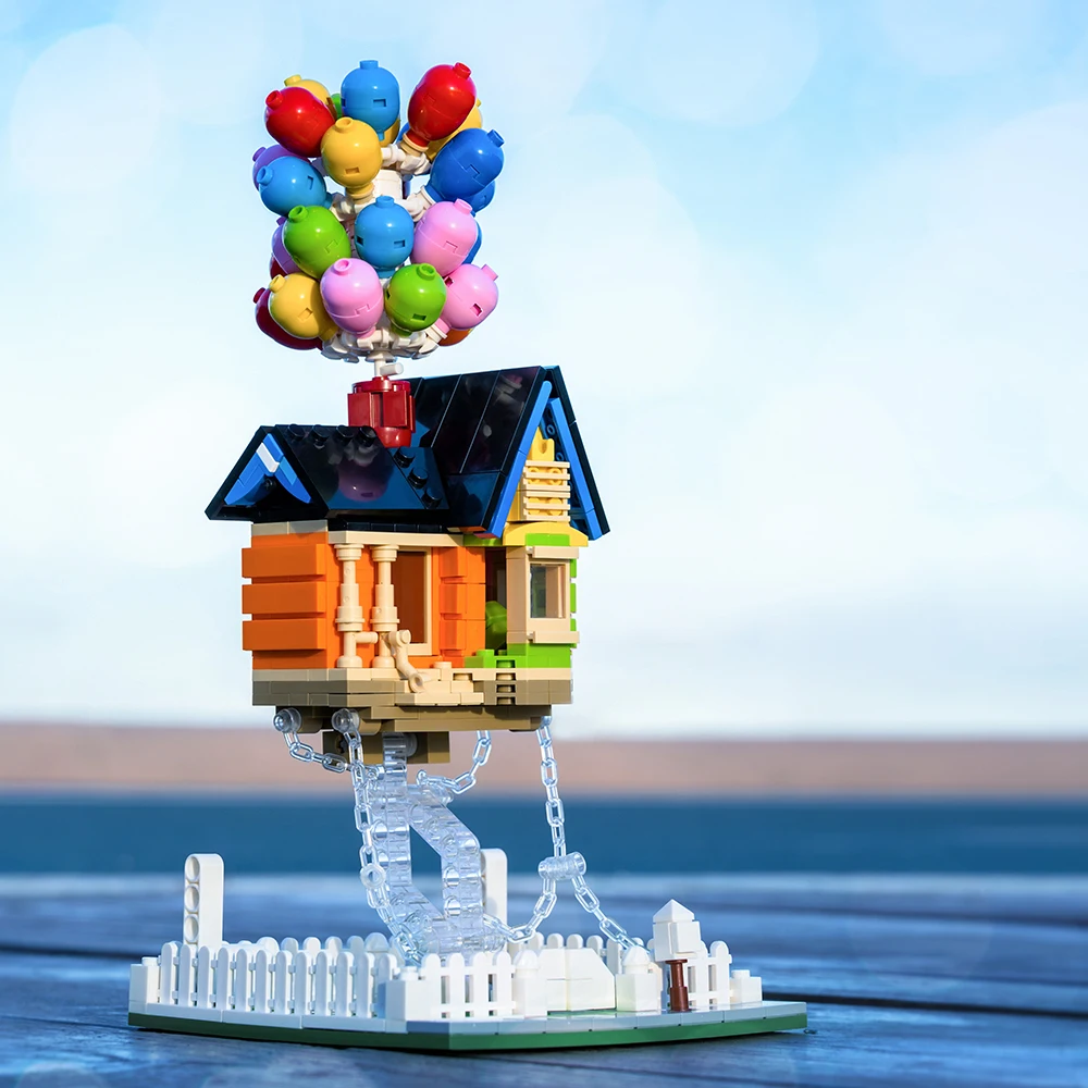 635PCS Creative Balloon Flying House Building Blocks Movie of Up MOC Construction Bricks Set Gift Toys For Kids Children