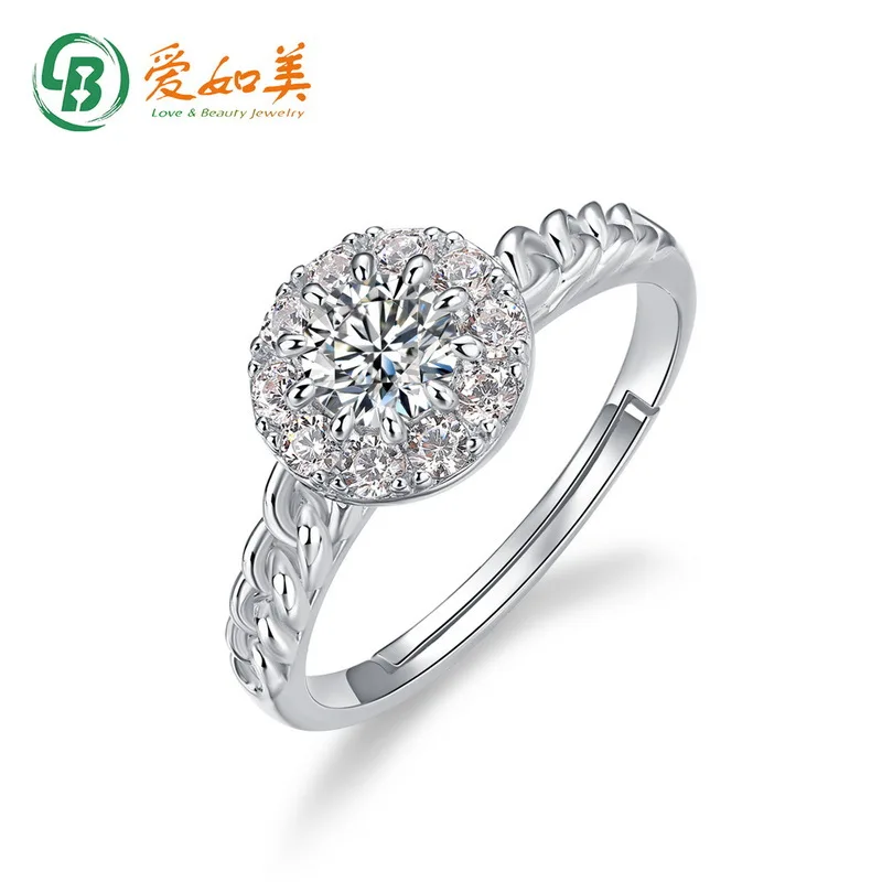 

Fashionable and minimalist moissanite diamond ring 18K gold PT950 platinum silver plated 7-layer gold inlaid diamond bracelet