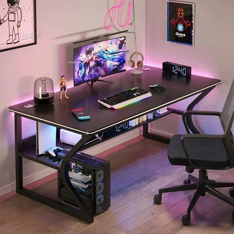 

Modern Bedroom Workbench Gaming Tables Simple Desktop Computer Desks Office Furniture Student Study Writing Desk And Chair Set