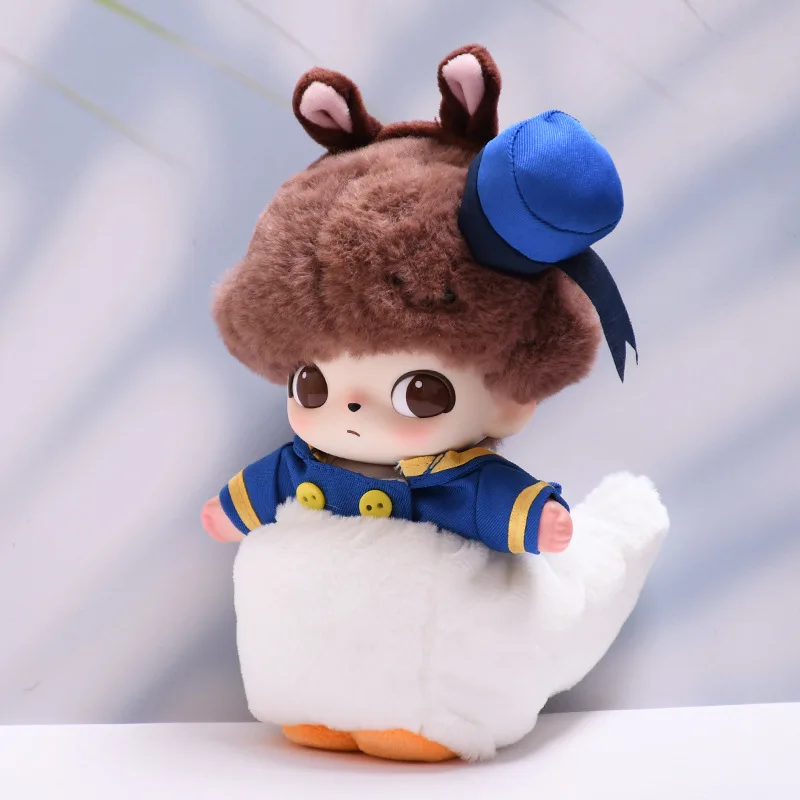 

Clothes For DIMOO WORLD 15/17Cm Labubu Gen 1-3 Duck Plush Sailor Onesie Set Apparel Hanging Accessories