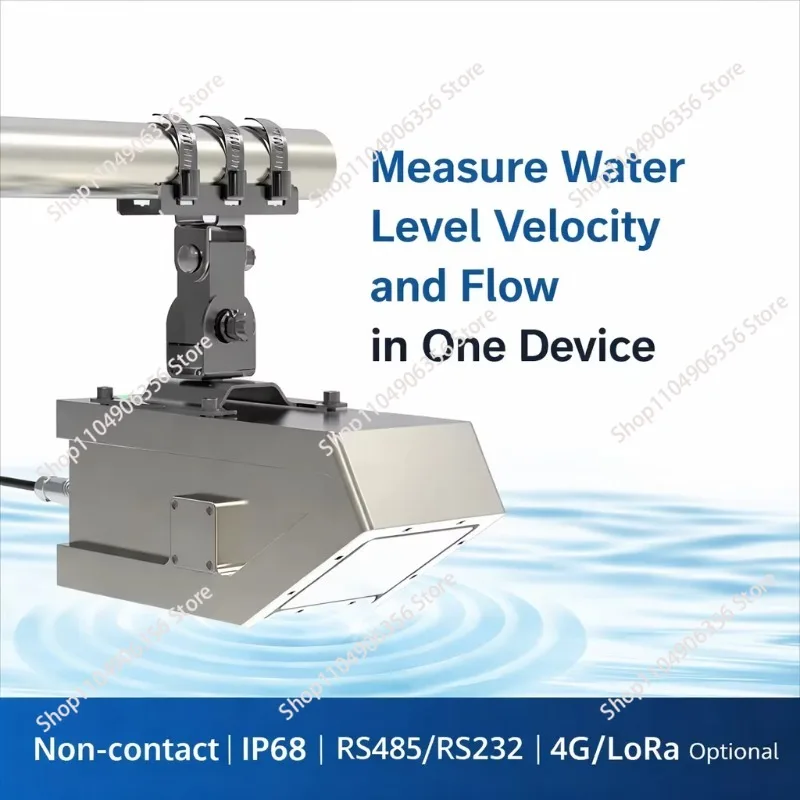 for High integrated 3-in-1 radar water level gauge for river open channel monitoring