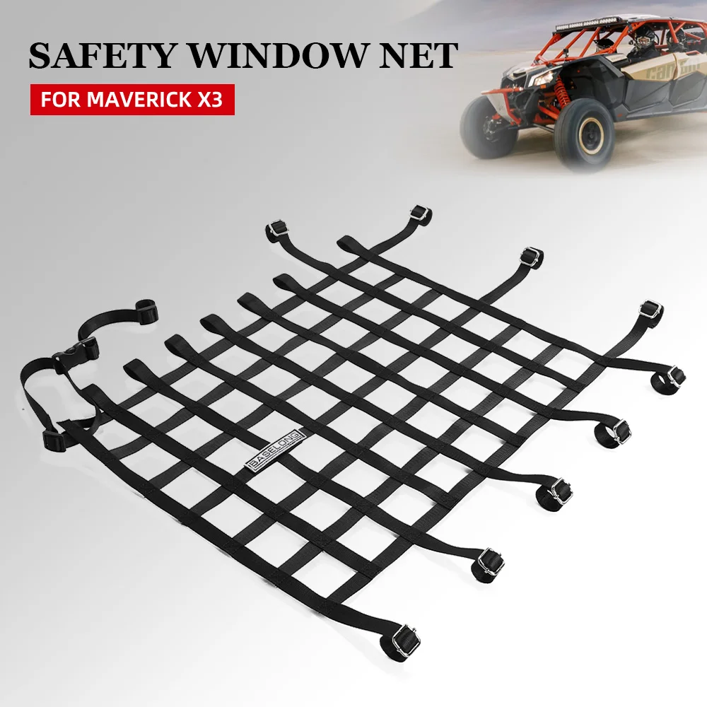 

Motocross Safety WindowNet For Can-Am Maverick X3 XDS XRS XMR XRC Turbo R RR 2017-2018-2019-2020-2021-2022-2023 Side Window Net