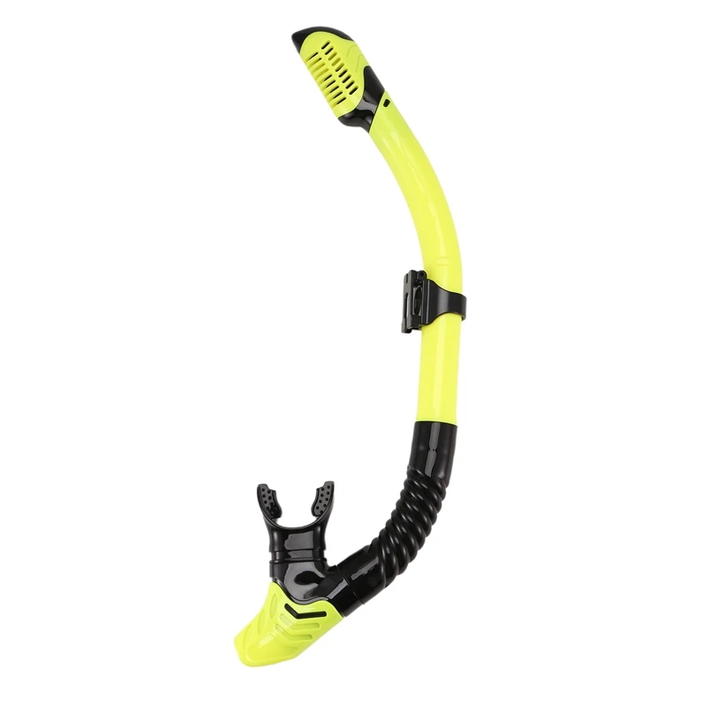 Dry Snorkel Tube Easy Breath Scuba Diving Splash Guard Top Valve Swimming Underwater Equipment For Adults Men Women