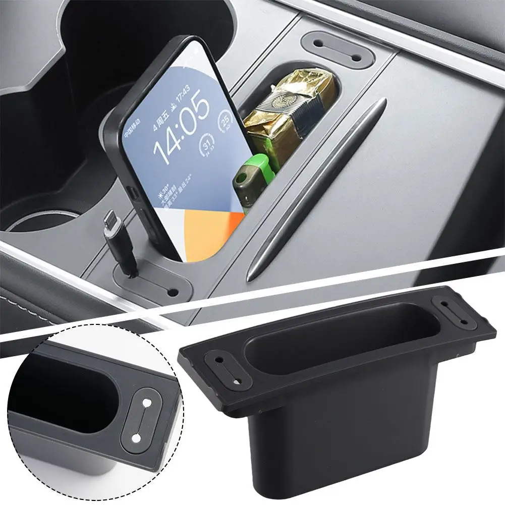 Central Control Assembly Line Storage Box for Tesla MODEL Y 3 Glasses Data Cable Phone Organizer Car Interior Accessories