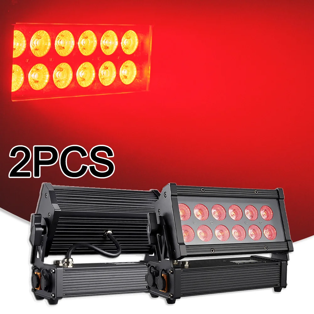 led wall washing strobe effect projector lights impermeavel 12x10w rgbwa uv dmx512 ip65 bar ao ar livre dj decoracao do partido pcs 01