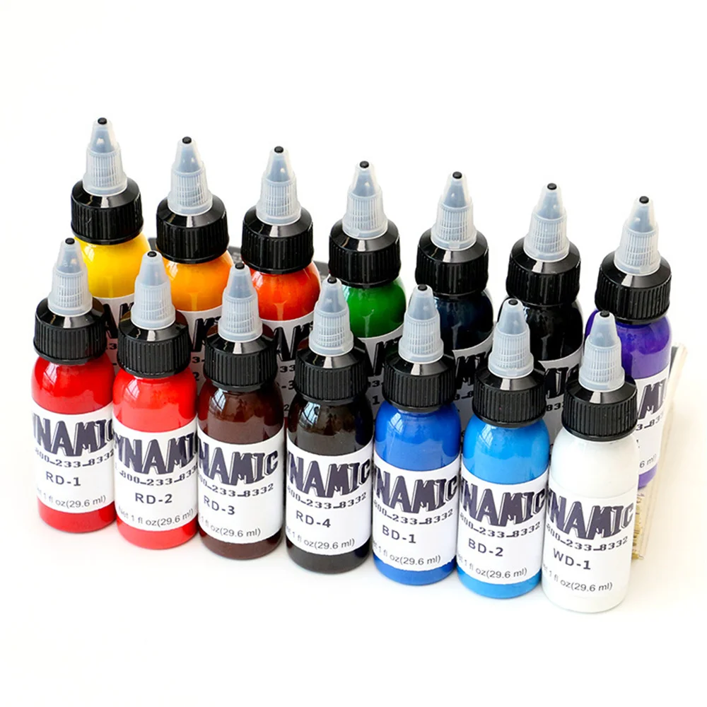 Tintas de tatuaje profesionales de Color, suministros de pintura de tatuaje medio permanente, herramienta de Arte de belleza corporal, pigmento de tatuaje, botella de 30ML