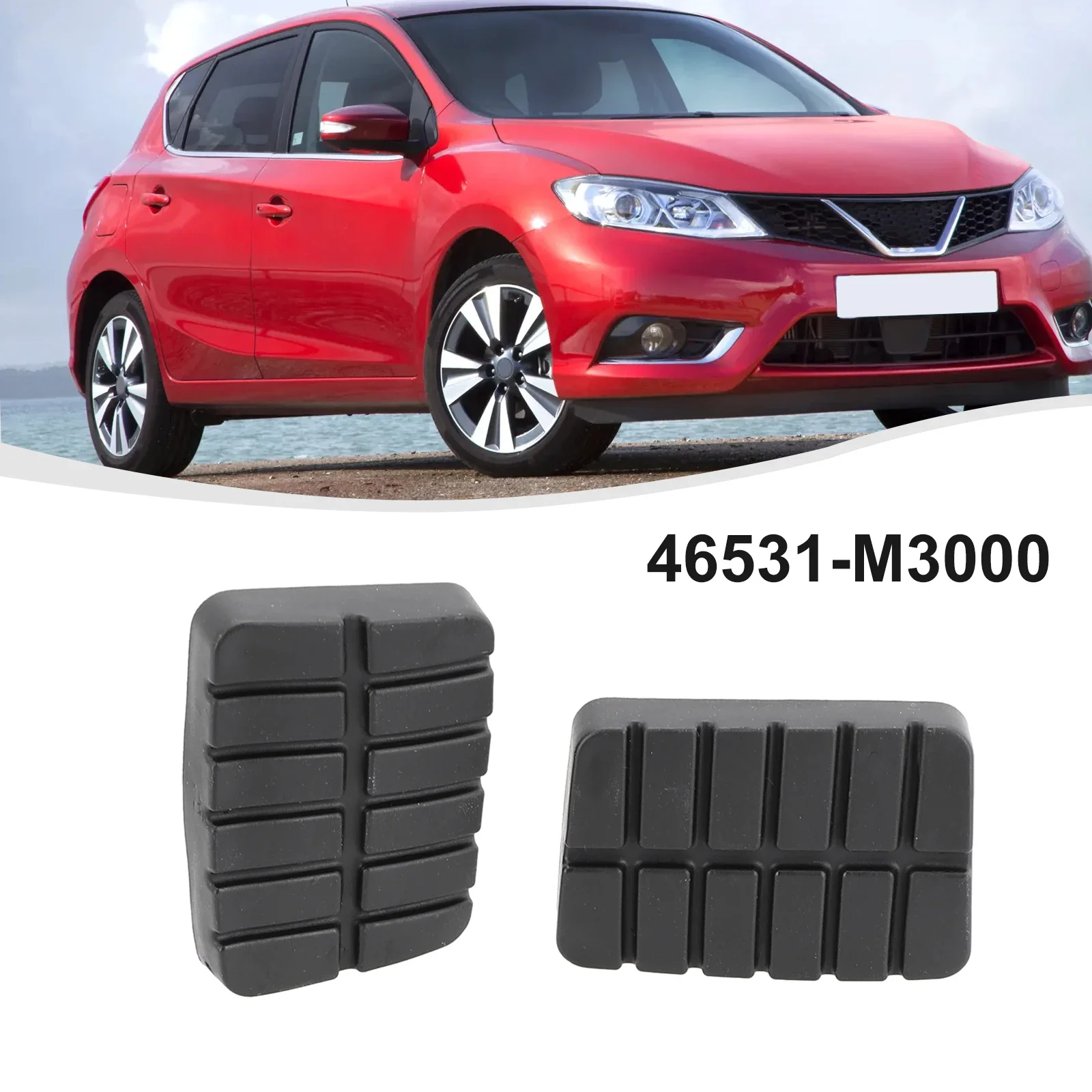 

Clutch Pedal Pads Brake 2pcs 46531-M3000 ABS Direct Fit For Nissan D21 1986-1997 Pedal Pads Direct Replacement