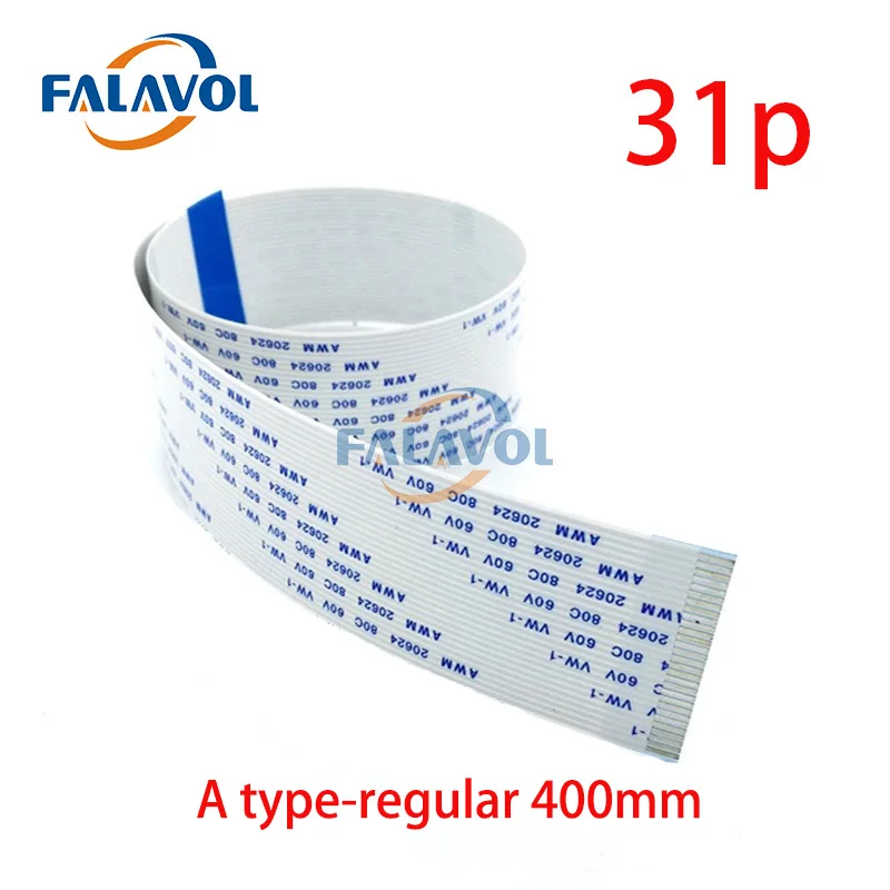 FALAVOL 8pcs 31 pins 400mm DX5 head cable for Epson DX5 printhead FFC 31p flat data cable for Allwin Xuli Wit-color Human