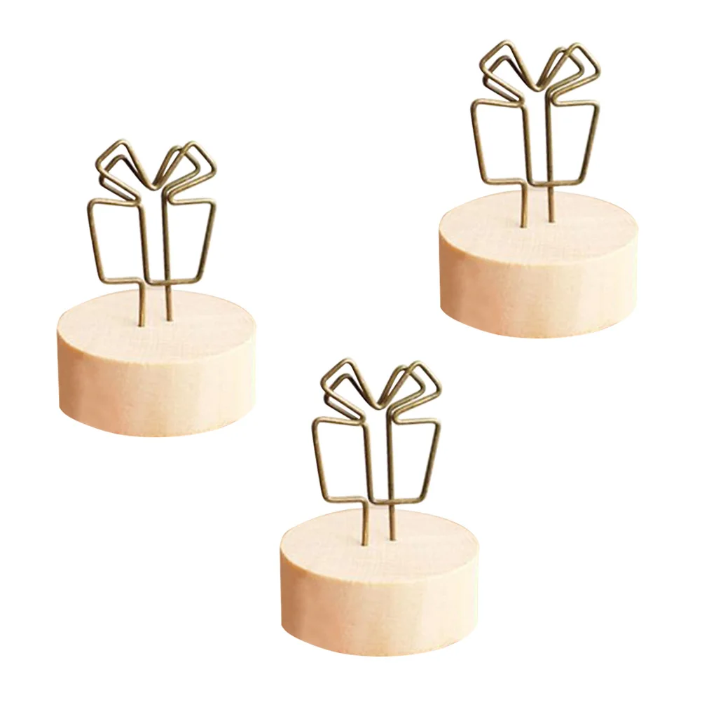 

Photo holder clip Note clip Memo clip Wooden holder